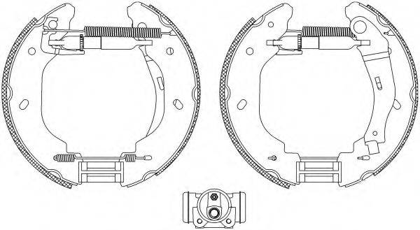 HELLA 8DB355005081 Комплект гальмівних колодок