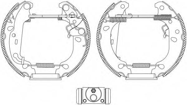 HELLA 8DB355004811 Комплект гальмівних колодок