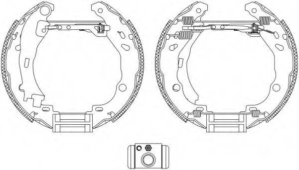 HELLA 8DB355004911 Комплект гальмівних колодок