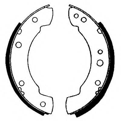 HELLA 8DB355000541 Комплект гальмівних колодок