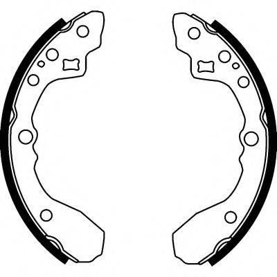 HELLA 8DB355001781 Комплект гальмівних колодок