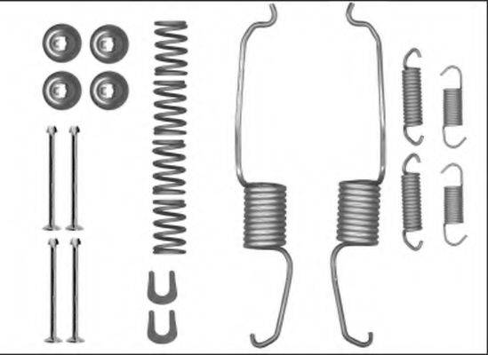 HELLA 8DZ355206091 Комплектуючі, гальмівна колодка