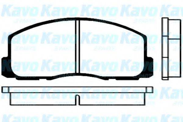 KAVO PARTS BP5504 Комплект гальмівних колодок, дискове гальмо