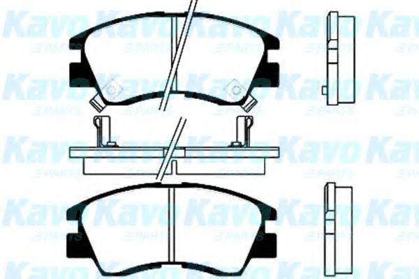 KAVO PARTS BP5506 Комплект гальмівних колодок, дискове гальмо