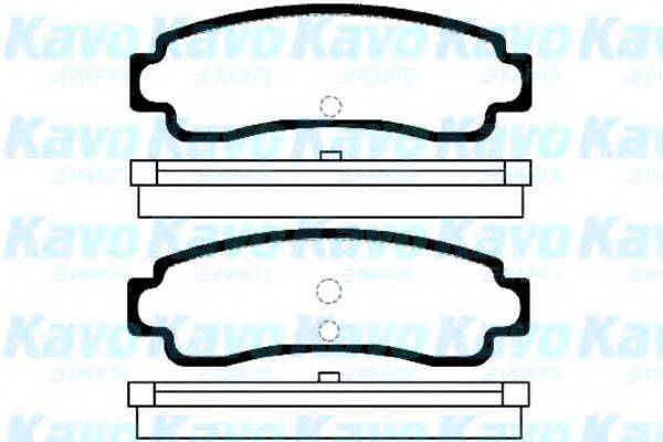 KAVO PARTS BP6543 Комплект гальмівних колодок, дискове гальмо