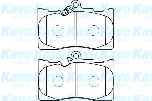 KAVO PARTS BP9102 Комплект гальмівних колодок, дискове гальмо