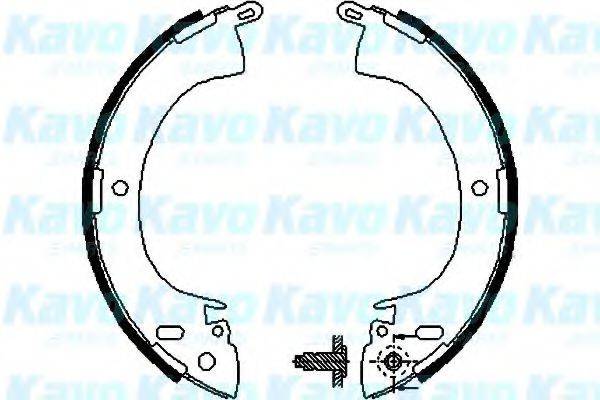 KAVO PARTS BS6403 Комплект гальмівних колодок