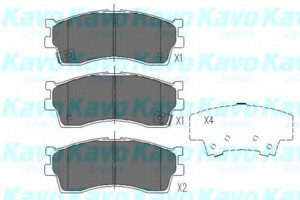 KAVO PARTS KBP4002 Комплект гальмівних колодок, дискове гальмо