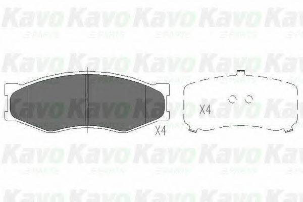 KAVO PARTS KBP6522 Комплект гальмівних колодок, дискове гальмо