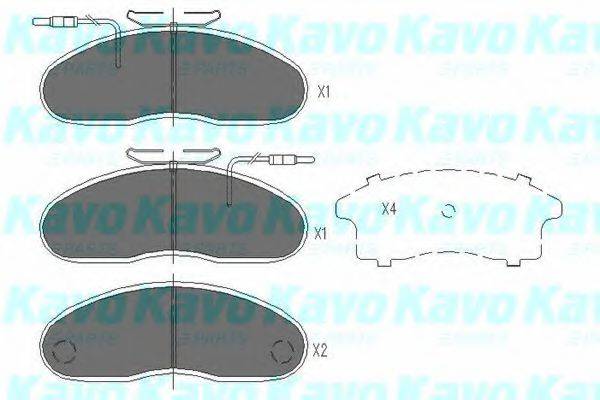 KAVO PARTS KBP6535 Комплект гальмівних колодок, дискове гальмо