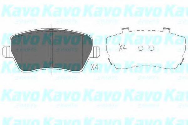 KAVO PARTS KBP6559 Комплект гальмівних колодок, дискове гальмо