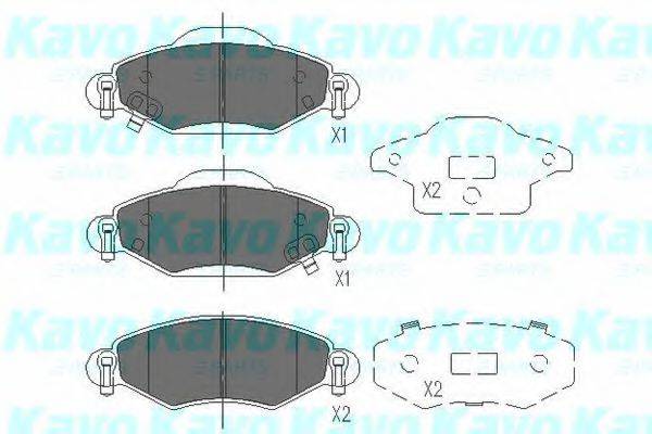 KAVO PARTS KBP9023 Комплект гальмівних колодок, дискове гальмо