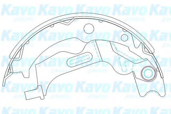 KAVO PARTS KBS1405 Комплект гальмівних колодок