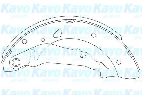 KAVO PARTS KBS9915 Комплект гальмівних колодок