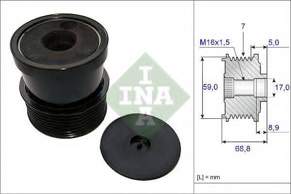 INA 535007030 Механізм вільного ходу генератора