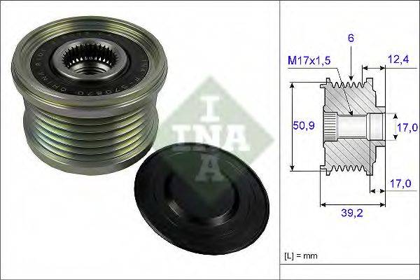 INA 535024710 Механізм вільного ходу генератора