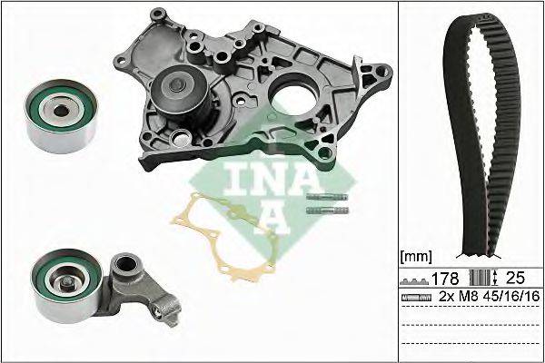 INA 530042230 Водяний насос + комплект зубчастого ременя