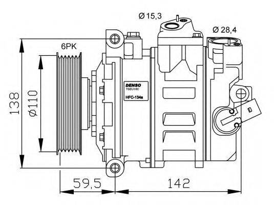 NRF 32146G Компресор, кондиціонер