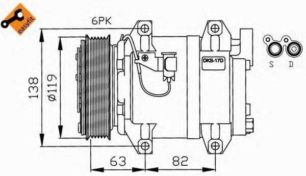 NRF 32211G Компресор, кондиціонер