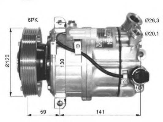 NRF 32417G Компресор, кондиціонер