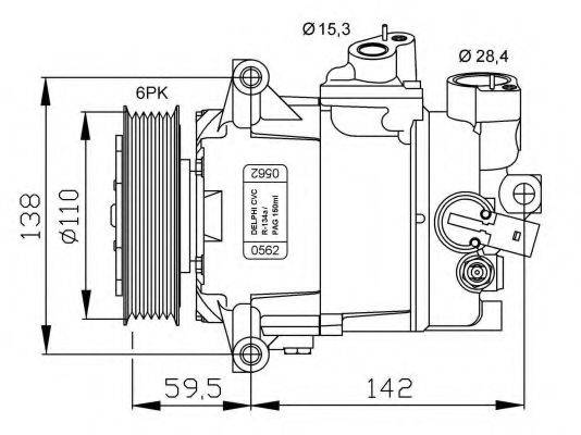 NRF 32500G Компресор, кондиціонер