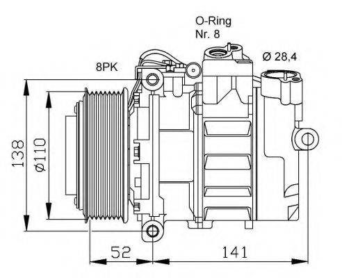 NRF 32778G Компресор, кондиціонер