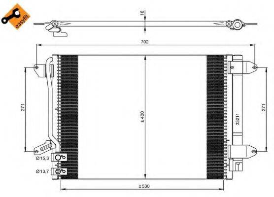 NRF 350028 Конденсатор, кондиціонер