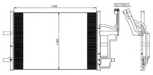 NRF 35508 Конденсатор, кондиціонер