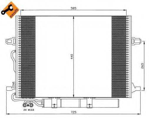 NRF 35517 Конденсатор, кондиціонер