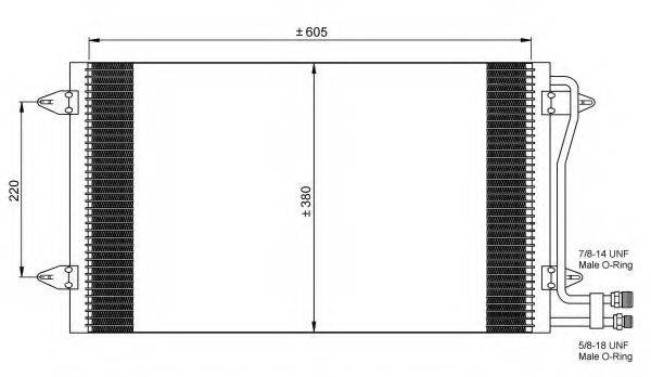 NRF 35656 Конденсатор, кондиціонер