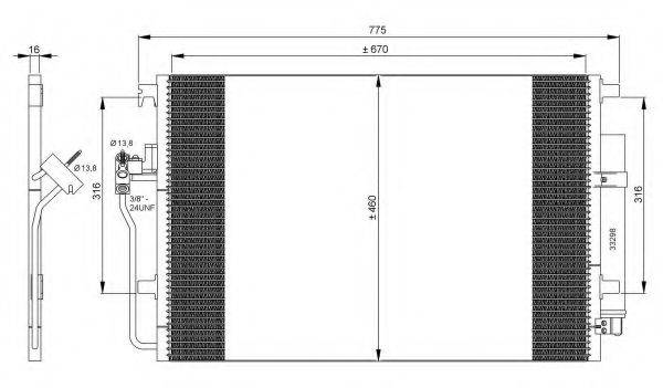 NRF 35849 Конденсатор, кондиціонер