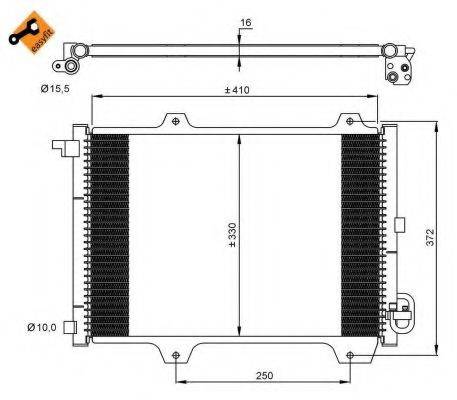 NRF 35907 Конденсатор, кондиціонер