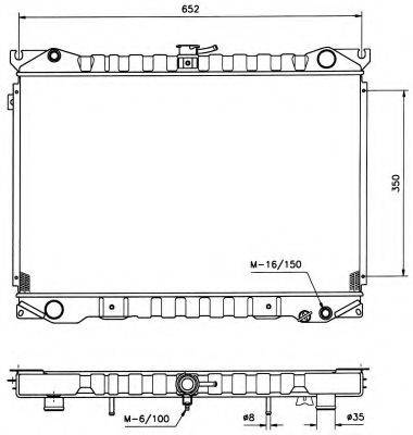 NRF 516840 Радіатор, охолодження двигуна