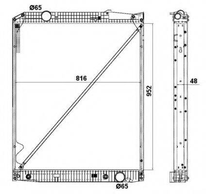 NRF 519577 Радіатор, охолодження двигуна