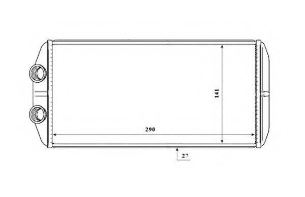 NRF 54210 Теплообмінник, опалення салону