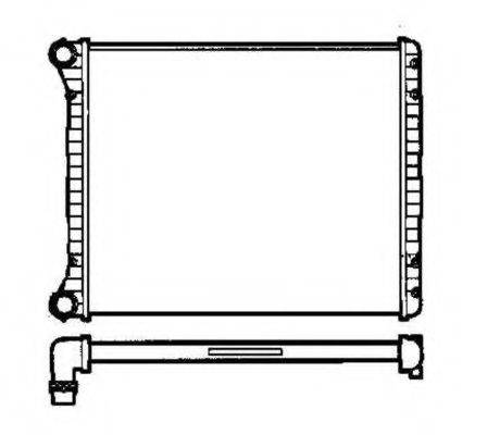 NRF 58258 Радіатор, охолодження двигуна