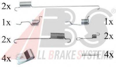 A.B.S. 0829Q Комплектуючі, гальмівна колодка