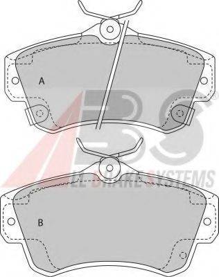 A.B.S. 38841 Комплект гальмівних колодок, дискове гальмо