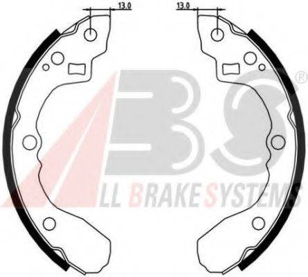 A.B.S. 8936 Комплект гальмівних колодок