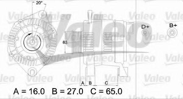 VALEO 436397 Генератор