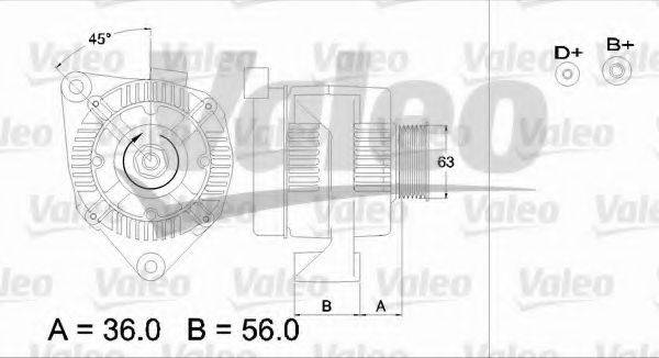 VALEO 436613 Генератор