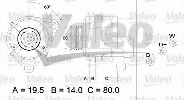 VALEO 437383 Генератор