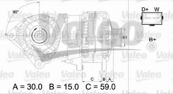 VALEO 437386 Генератор