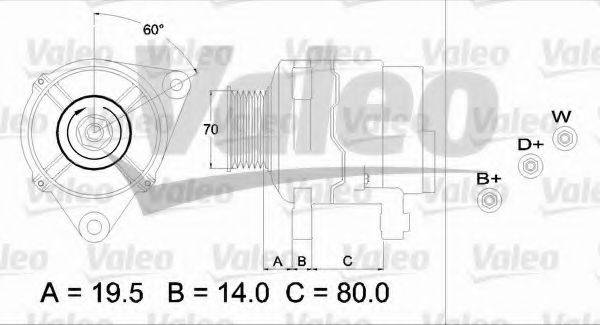 VALEO 437391 Генератор