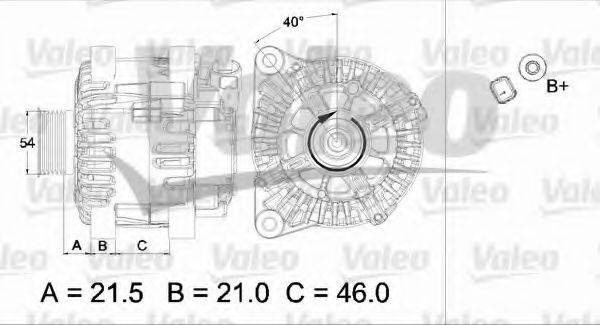 VALEO 437457 Генератор