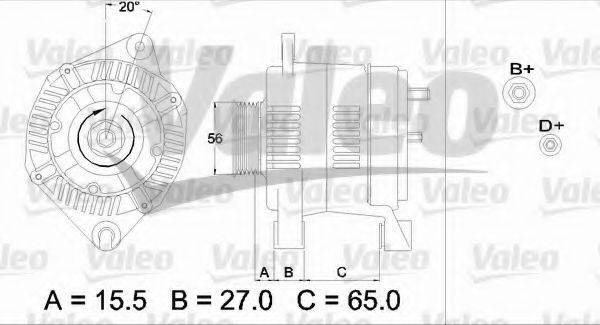 VALEO 437462 Генератор