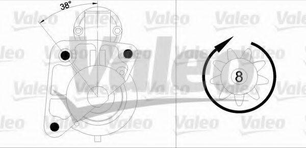 VALEO 455950 Стартер