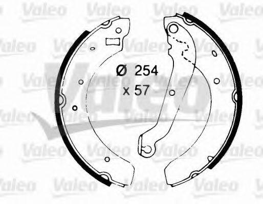 VALEO 562602 Комплект гальмівних колодок