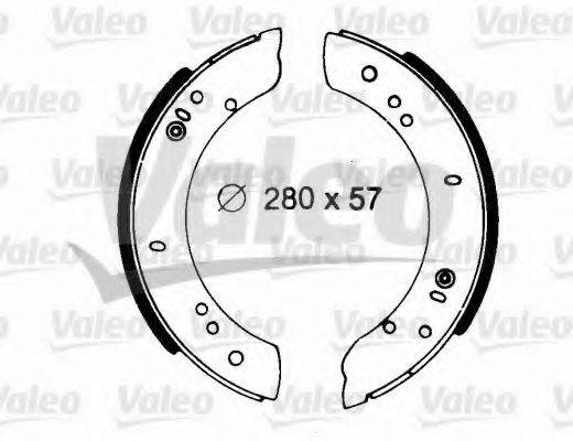 VALEO 562035 Комплект гальмівних колодок