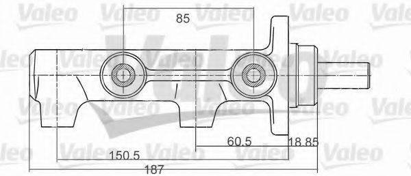 VALEO 350712 головний гальмівний циліндр